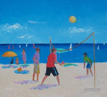 Paisajes Painting - playa de voleibol